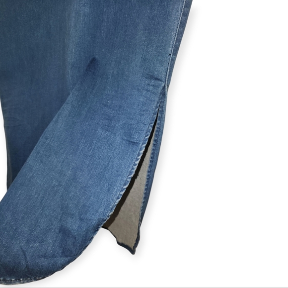 Frank & Eileen Unforgettable Medium Wash with Grinding Preppy Jean Denim Skirt - Picture 8 of 13